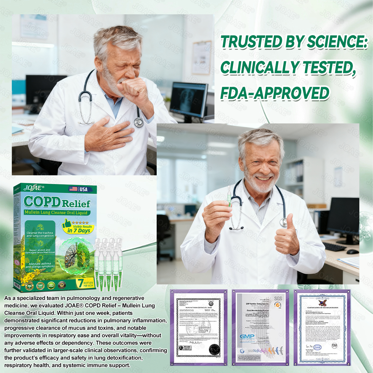 🌿FDA Approved|𝐉𝐎𝑨𝑬®COPD Relief – Mullein Lung Cleanse Oral Liquid(💝 Cough, wheezing, shortness of breath, sputum, stuffy nose, bronchitis, bronchitis, allergy symptoms, lung discomfort🫁)