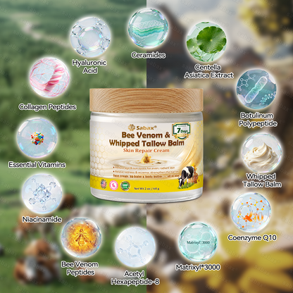 🇺🇸𝑶𝒇𝒇𝒊𝒄𝒊𝒂𝒍 𝑺𝒕𝒐𝒓𝒆|𝑺𝒂𝒃𝒂𝒙® 𝐁𝐞𝐞 𝐕𝐞𝐧𝐨𝐦 & 𝐖𝐡𝐢𝐩𝐩𝐞𝐝 𝐓𝐚𝐥𝐥𝐨𝐰 𝐁𝐚𝐥𝐦 Skin Repair Cream (𝐉𝐮𝐬𝐭 𝐨𝐧𝐜𝐞 𝐚 𝐝𝐚𝐲, 𝐯𝐢𝐬𝐢𝐛𝐥𝐞 𝐜𝐡𝐚𝐧𝐠𝐞𝐬 𝐢𝐧 𝟕 𝐝𝐚𝐲𝐬） ✅ Targets Age Spots, Wrinkles, Eczema, Redness, Stretch Marks, and Even Joint Issues.