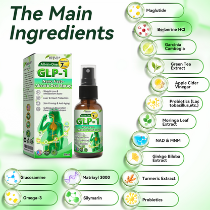 𝑶𝒇𝒇𝒊𝒄𝒊𝒂𝒍 𝑺𝒕𝒐𝒓𝒆 | 𝐇𝐇𝖵𝘽® 𝐺𝐿𝑃-𝟏  All-𝒊𝒏-𝑶𝒏𝒆 Nano Fast-Absorb Oral Spray  (𝐉𝐮𝐬𝐭 𝐨𝐧𝐜𝐞 𝐚 𝐝𝐚𝐲, 𝐯𝐢𝐬𝐢𝐛𝐥𝐞 𝐜𝐡𝐚𝐧𝐠𝐞𝐬 𝐢𝐧 𝟕 𝐝𝐚𝐲𝐬） ✅ 𝐅𝐨𝐫 𝐨𝐛𝐞𝐬𝐢𝐭𝐲, 𝐜𝐚𝐫𝐝𝐢𝐨𝐯𝐚𝐬𝐜𝐮𝐥𝐚𝐫 𝐡𝐞𝐚𝐥𝐭𝐡, 𝐝𝐢𝐚𝐛𝐞𝐭𝐞𝐬, 𝐬𝐥𝐞𝐞𝐩 𝐚𝐩𝐧𝐞𝐚, 𝐆𝐮𝐭 𝐇𝐞𝐚𝐥𝐭𝐡, 𝐣𝐨𝐢𝐧𝐭 𝐢𝐬𝐬𝐮𝐞𝐬, 𝐚𝐧𝐝 𝐦𝐨𝐫𝐞