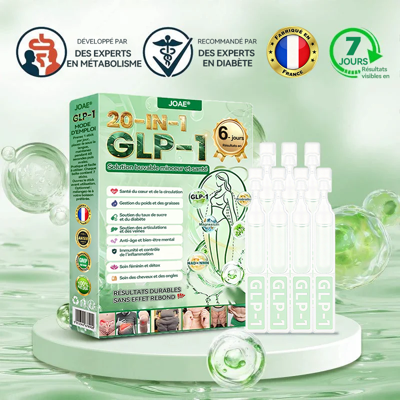 🔥 Boutique Officielle JOAE® | GLP-1 20-en-1 Slim & Health Oral Solution – 1 prise par jour, résultats en 6 jours 💧 100 milliards de probiotiques actifs pour mincir naturellement, réguler la glycémie et raffermir la peau.