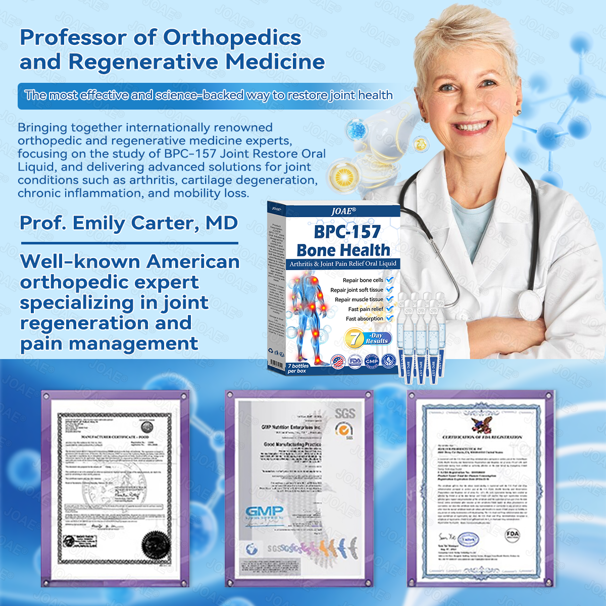 🌿FDA Approved|JOAE® BPC-157 Joint Restore Oral Liquid🦴Treats Arthritis, Neuropathy, Rheumatism, Sports Injuries & More🏆
