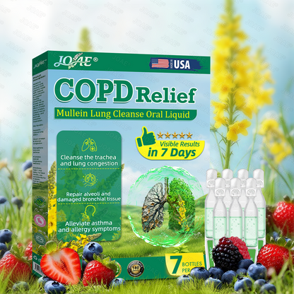 🌿FDA Approved|𝐉𝐎𝑨𝑬®COPD Relief – Mullein Lung Cleanse Oral Liquid(💝 Cough, wheezing, shortness of breath, sputum, stuffy nose, bronchitis, bronchitis, allergy symptoms, lung discomfort🫁)