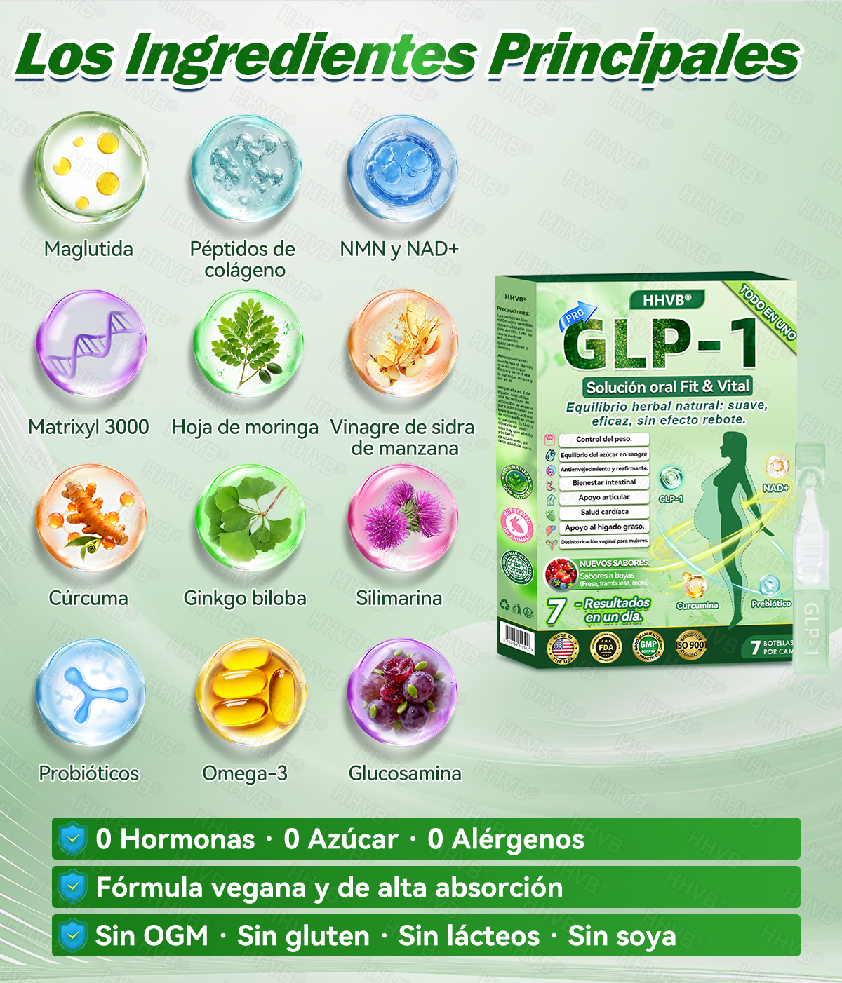 Tienda oficial | HHVB® NAD+ GLP-1 Pro ALL-IN-ONE Fit & Vital Oral Liquid (Solo una vez al día, resultados visibles en 7 días) ✅ Para obesidad, salud del corazón, diabetes, apnea del sueño, salud intestinal, articulaciones y más.