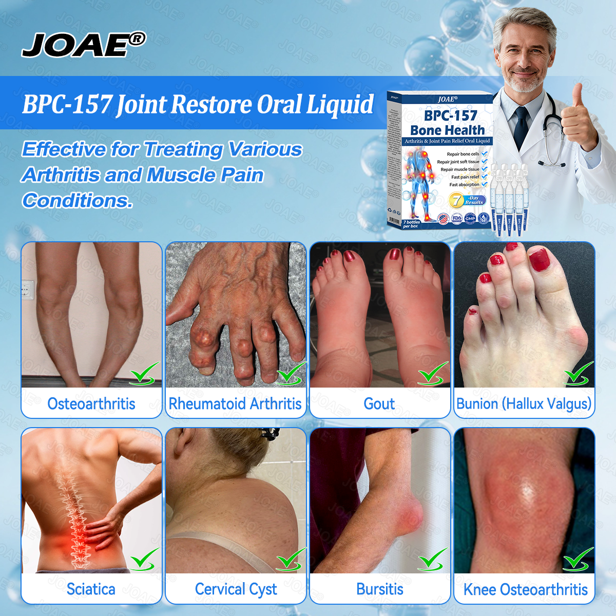 🌿FDA Approved|JOAE® BPC-157 Joint Restore Oral Liquid🦴Treats Arthritis, Neuropathy, Rheumatism, Sports Injuries & More🏆