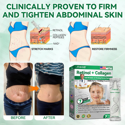 🇺🇸FDA|𝙃𝙃𝙑𝘽®𝐑𝐞𝐭𝐢𝐧𝐨𝐥 + 𝐂𝐨𝐥𝐥𝐚𝐠𝐞𝐧 𝐀𝐧𝐭𝐢-𝐖𝐫𝐢𝐧𝐤𝐥𝐞 & 𝐅𝐢𝐫𝐦𝐢𝐧𝐠 𝐒𝐞𝐫𝐮𝐦 𝐒𝐚𝐜𝐡𝐞𝐭𝐬 (𝐉𝐮𝐬𝐭 𝐨𝐧𝐜𝐞 𝐚 𝐝𝐚𝐲, 𝐯𝐢𝐬𝐢𝐛𝐥𝐞 𝐜𝐡𝐚𝐧𝐠𝐞𝐬 𝐢𝐧 𝟕 𝐝𝐚𝐲𝐬） ✅ Improves sagging skin on the face, neck, arms, abdomen, and buttocks, while reducing dark spots and discoloration