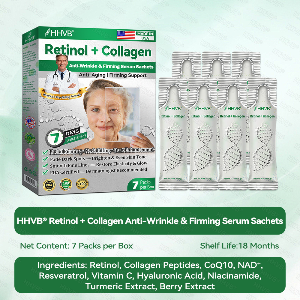 🇺🇸FDA|𝙃𝙃𝙑𝘽®𝐑𝐞𝐭𝐢𝐧𝐨𝐥 + 𝐂𝐨𝐥𝐥𝐚𝐠𝐞𝐧 𝐀𝐧𝐭𝐢-𝐖𝐫𝐢𝐧𝐤𝐥𝐞 & 𝐅𝐢𝐫𝐦𝐢𝐧𝐠 𝐒𝐞𝐫𝐮𝐦 𝐒𝐚𝐜𝐡𝐞𝐭𝐬 (𝐉𝐮𝐬𝐭 𝐨𝐧𝐜𝐞 𝐚 𝐝𝐚𝐲, 𝐯𝐢𝐬𝐢𝐛𝐥𝐞 𝐜𝐡𝐚𝐧𝐠𝐞𝐬 𝐢𝐧 𝟕 𝐝𝐚𝐲𝐬） ✅ Improves sagging skin on the face, neck, arms, abdomen, and buttocks, while reducing dark spots and discoloration