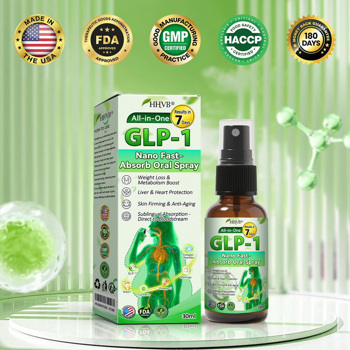 𝑶𝒇𝒇𝒊𝒄𝒊𝒂𝒍 𝑺𝒕𝒐𝒓𝒆 | 𝐇𝐇𝖵𝘽® 𝐺𝐿𝑃-𝟏  All-𝒊𝒏-𝑶𝒏𝒆 Nano Fast-Absorb Oral Spray  (𝐉𝐮𝐬𝐭 𝐨𝐧𝐜𝐞 𝐚 𝐝𝐚𝐲, 𝐯𝐢𝐬𝐢𝐛𝐥𝐞 𝐜𝐡𝐚𝐧𝐠𝐞𝐬 𝐢𝐧 𝟕 𝐝𝐚𝐲𝐬） ✅ 𝐅𝐨𝐫 𝐨𝐛𝐞𝐬𝐢𝐭𝐲, 𝐜𝐚𝐫𝐝𝐢𝐨𝐯𝐚𝐬𝐜𝐮𝐥𝐚𝐫 𝐡𝐞𝐚𝐥𝐭𝐡, 𝐝𝐢𝐚𝐛𝐞𝐭𝐞𝐬, 𝐬𝐥𝐞𝐞𝐩 𝐚𝐩𝐧𝐞𝐚, 𝐆𝐮𝐭 𝐇𝐞𝐚𝐥𝐭𝐡, 𝐣𝐨𝐢𝐧𝐭 𝐢𝐬𝐬𝐮𝐞𝐬, 𝐚𝐧𝐝 𝐦𝐨𝐫𝐞