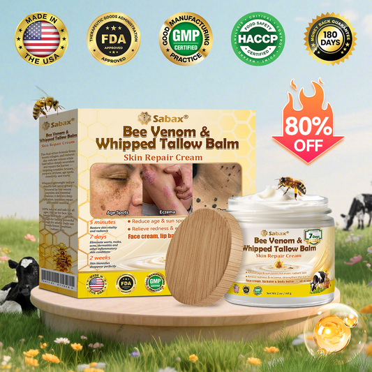 🇺🇸𝑶𝒇𝒇𝒊𝒄𝒊𝒂𝒍 𝑺𝒕𝒐𝒓𝒆|𝑺𝒂𝒃𝒂𝒙® 𝐁𝐞𝐞 𝐕𝐞𝐧𝐨𝐦 & 𝐖𝐡𝐢𝐩𝐩𝐞𝐝 𝐓𝐚𝐥𝐥𝐨𝐰 𝐁𝐚𝐥𝐦 Skin Repair Cream (𝐉𝐮𝐬𝐭 𝐨𝐧𝐜𝐞 𝐚 𝐝𝐚𝐲, 𝐯𝐢𝐬𝐢𝐛𝐥𝐞 𝐜𝐡𝐚𝐧𝐠𝐞𝐬 𝐢𝐧 𝟕 𝐝𝐚𝐲𝐬） ✅ Targets Age Spots, Wrinkles, Eczema, Redness, Stretch Marks, and Even Joint Issues.